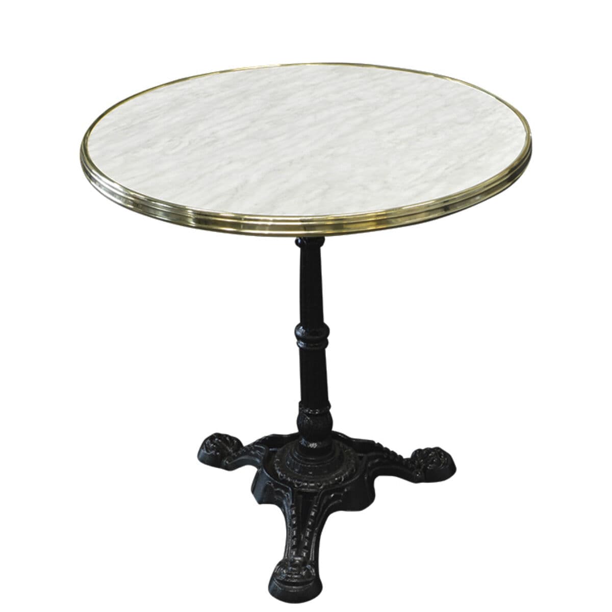Marmorlook/mässing bordsskiva rund - ø60cm