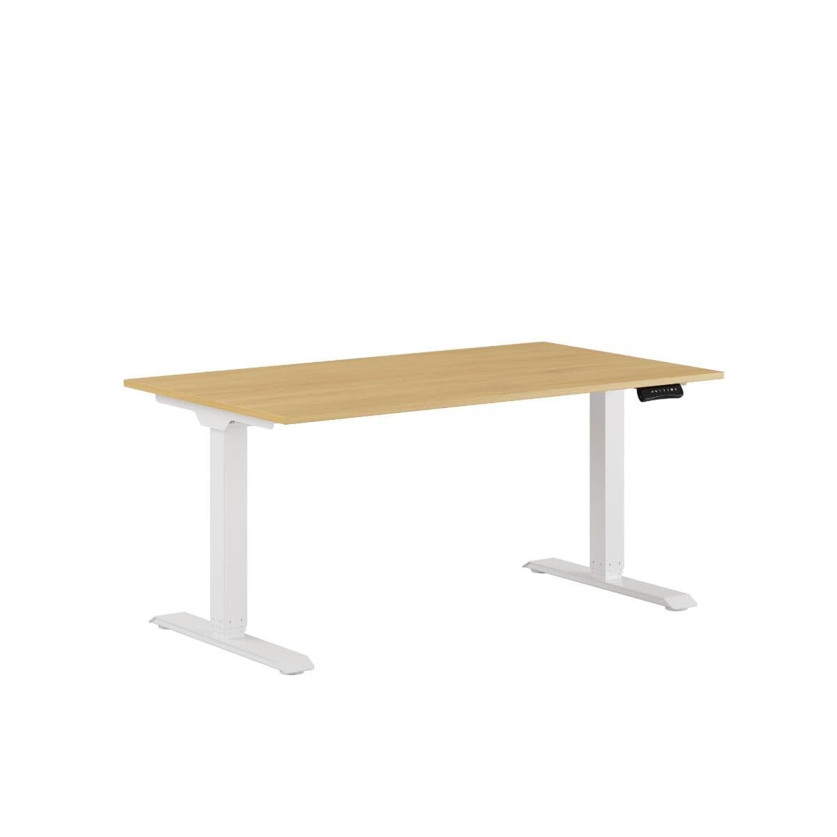 Premium Höj- och sänkbart bord m/2 motorer 140x80cm - Bøg-grå