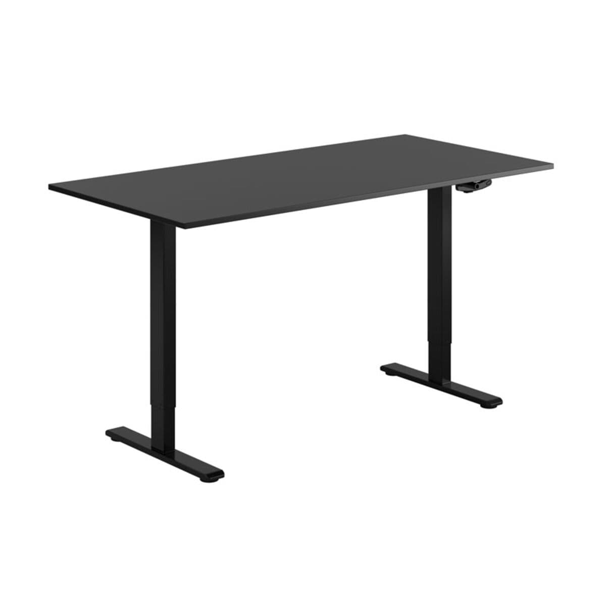 ECO Höj- och sänkbart bord manuellt 160x80cm - Sort -sort