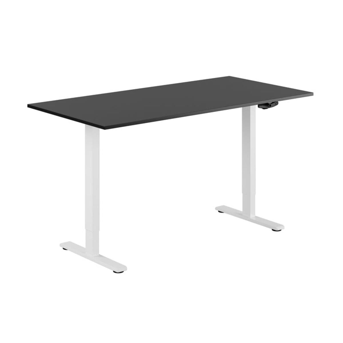 ECO Höj- och sänkbart bord manuellt 160x80cm - Sort-hvid