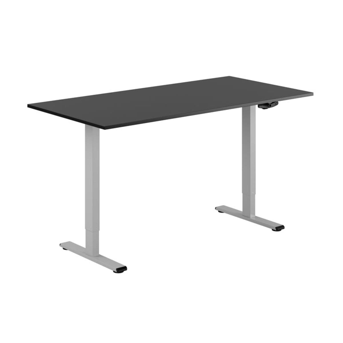 ECO Höj- och sänkbart bord manuellt 160x80cm - Sort-grå