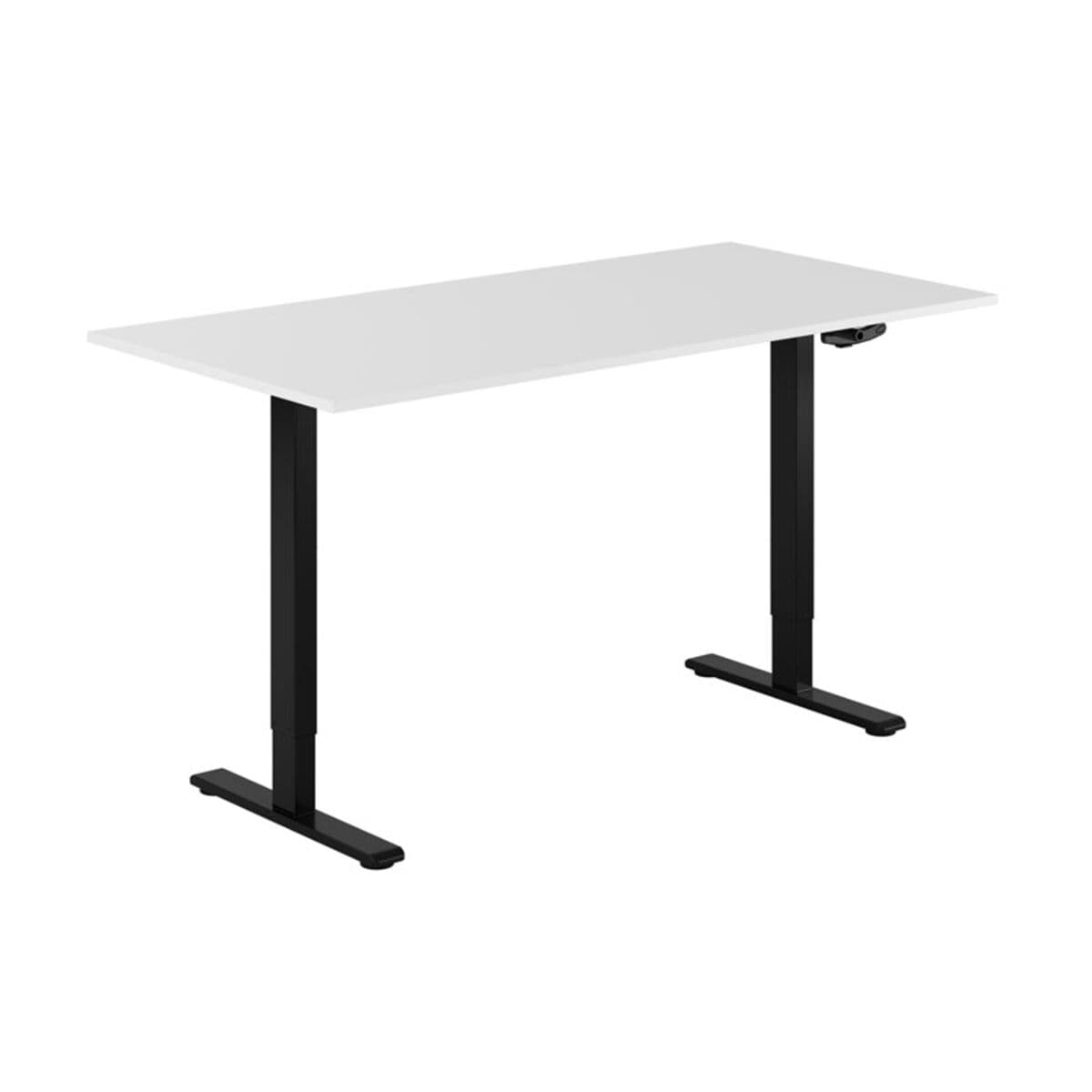 ECO Höj- och sänkbart bord manuellt 160x80cm - Hvid-sort