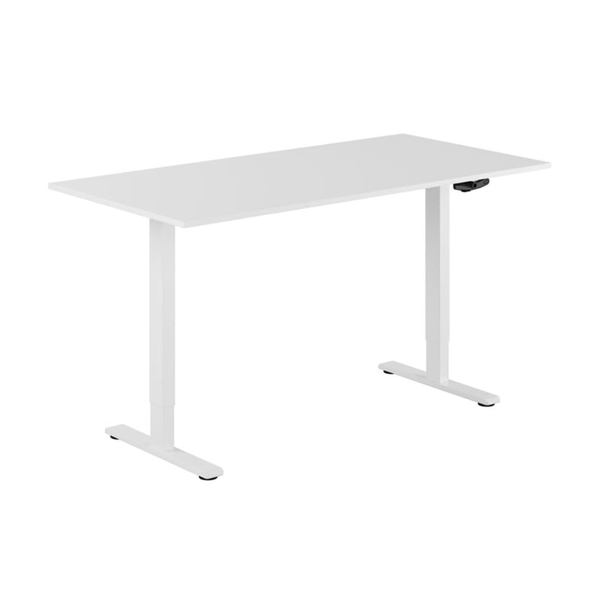 ECO Höj- och sänkbart bord manuellt 160x80cm - Hvid-hvid