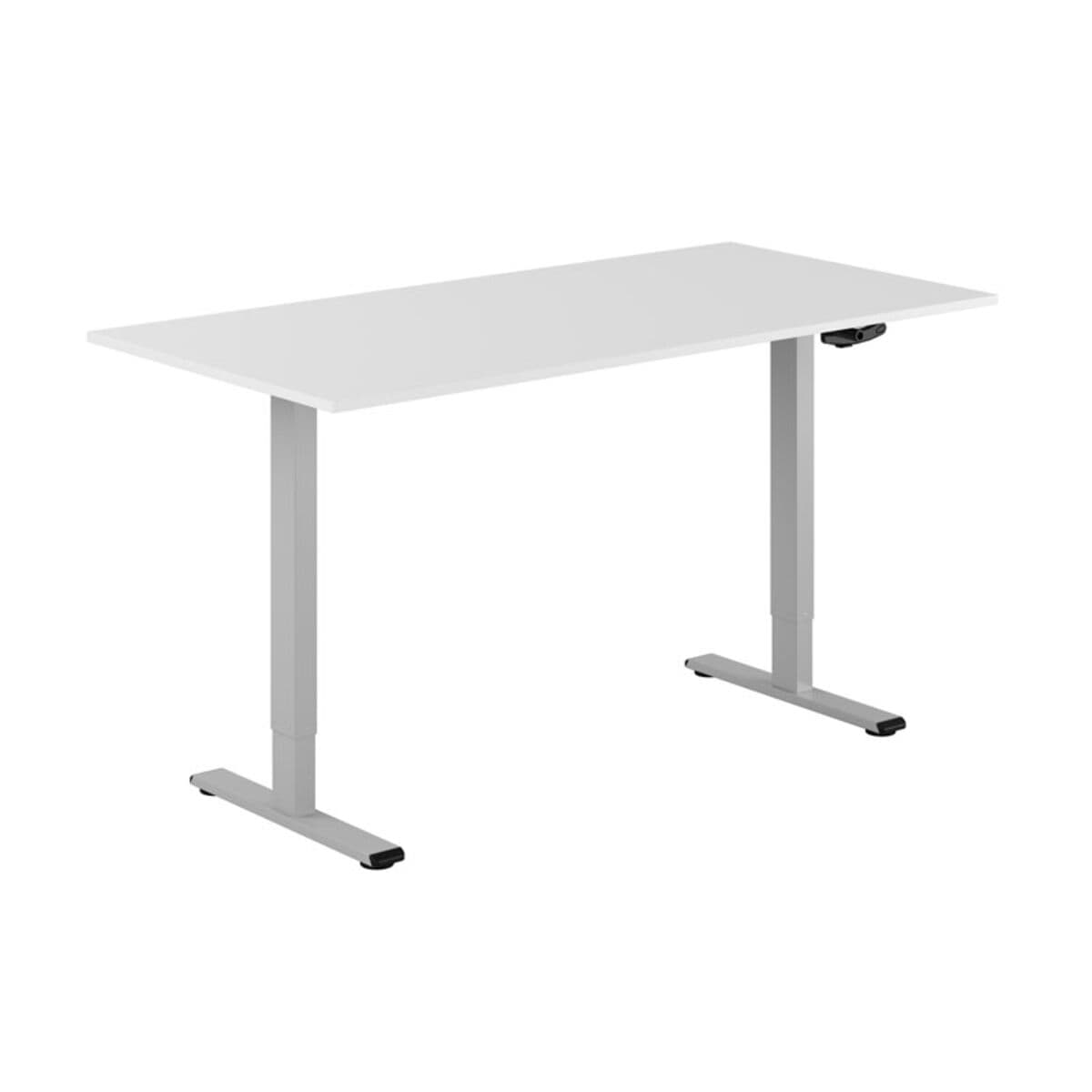 ECO Höj- och sänkbart bord manuellt 160x80cm - Hvid-grå