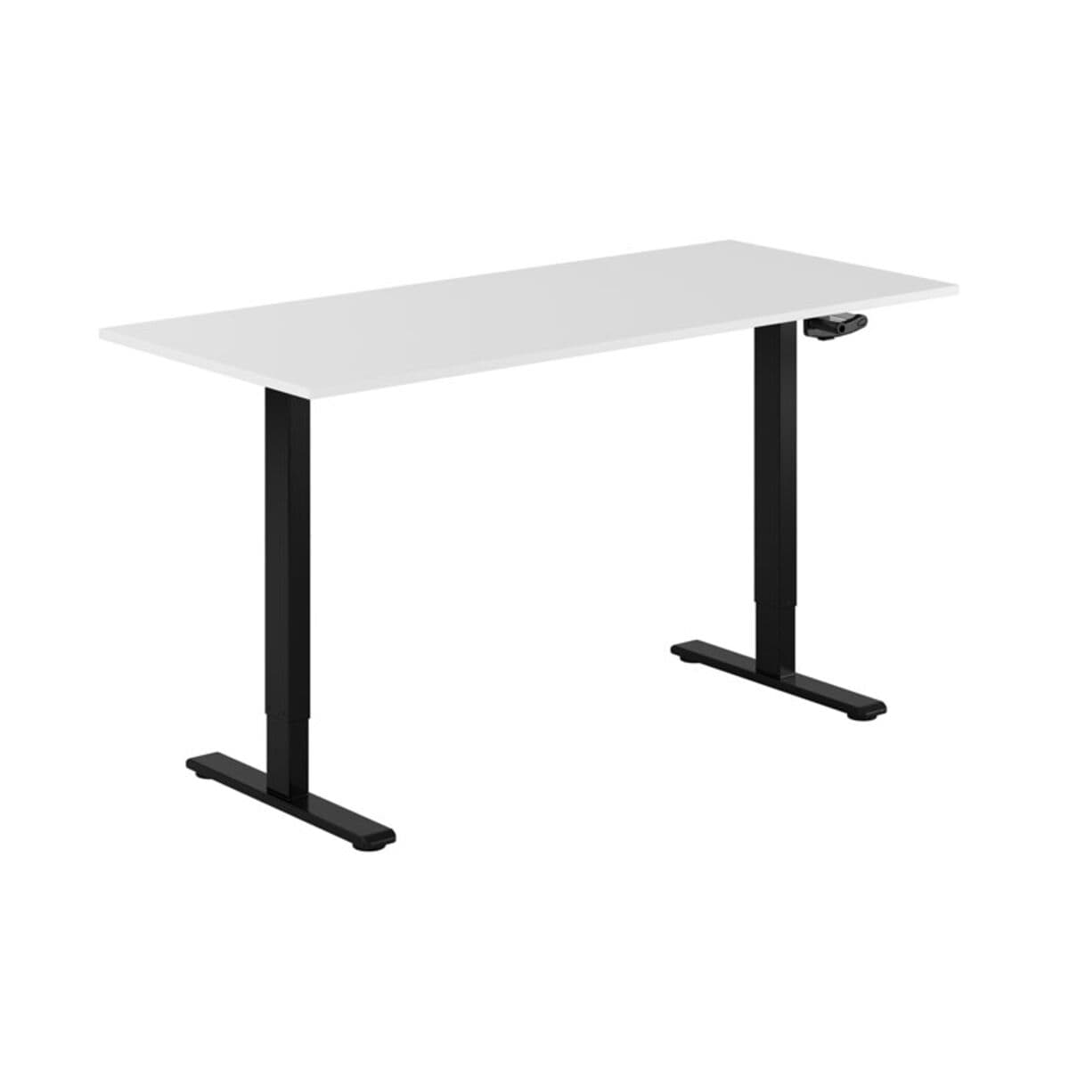 ECO Höj- och sänkbart bord manuellt 160x70cm - Hvid-sort