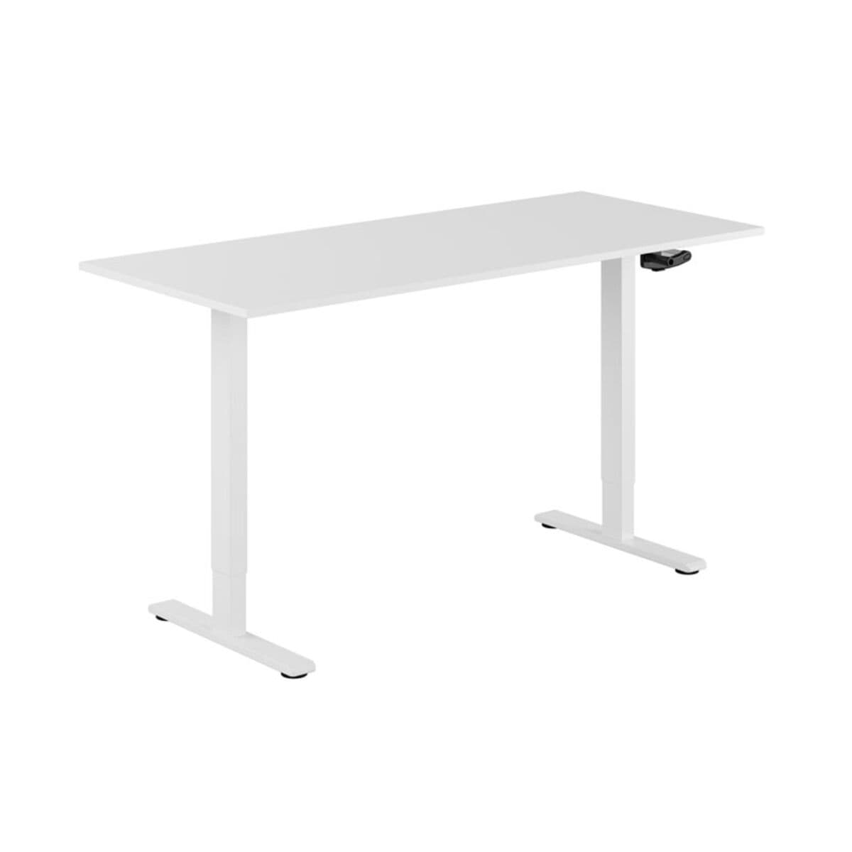 ECO Höj- och sänkbart bord manuellt 160x70cm - Hvid-hvid