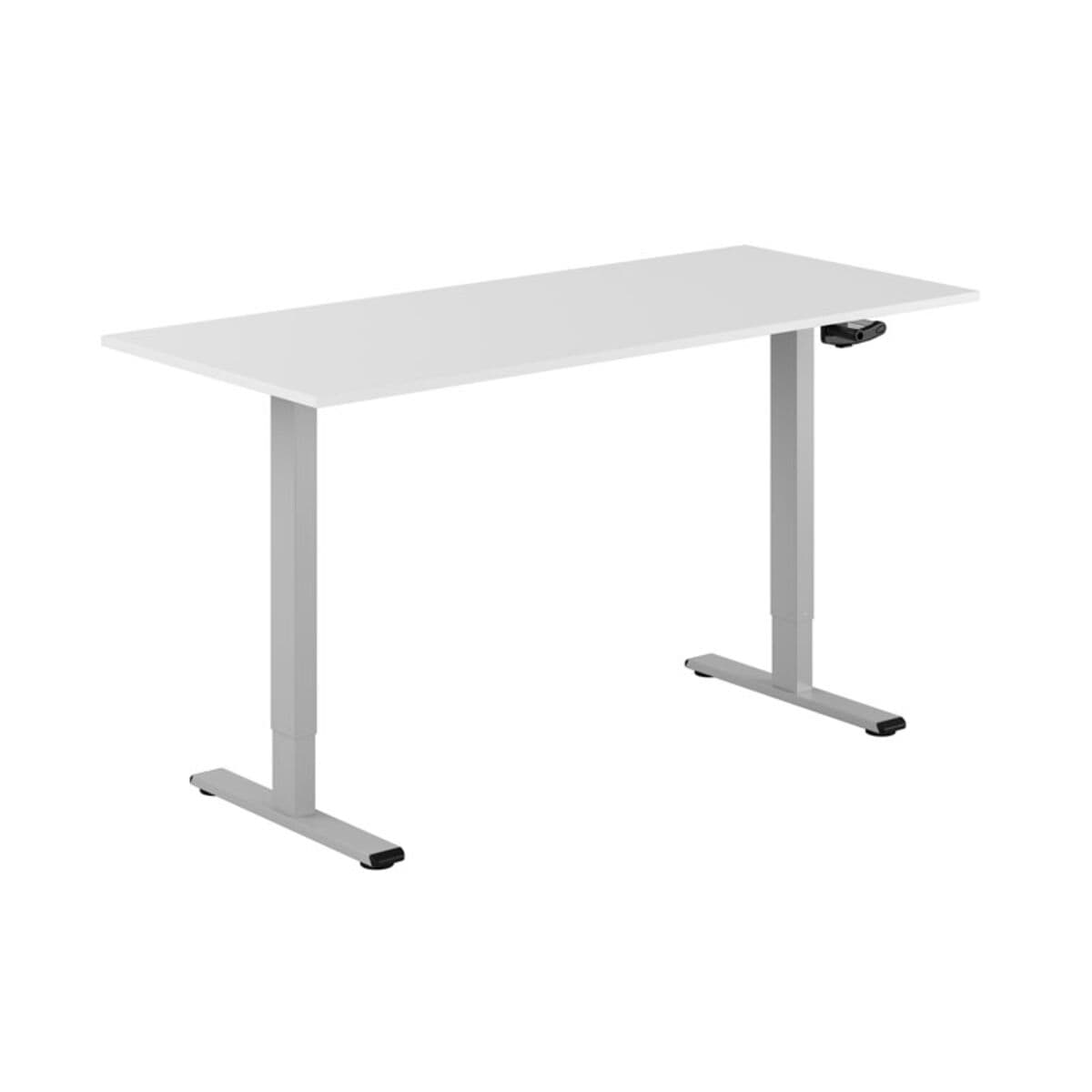 ECO Höj- och sänkbart bord manuellt 160x70cm - Hvid-grå