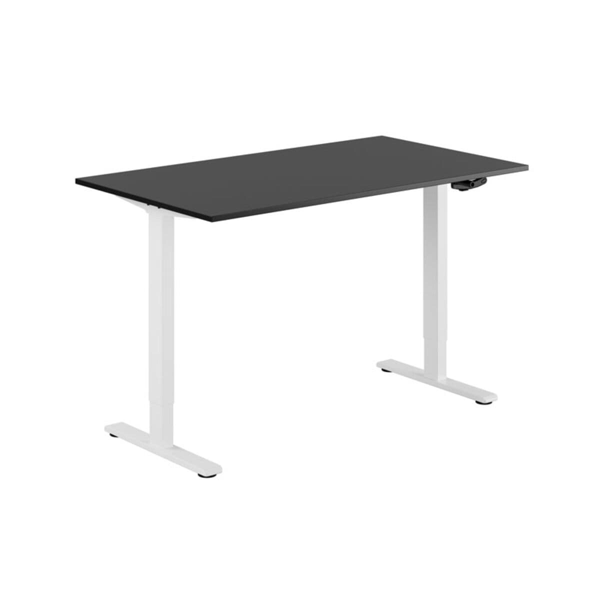 ECO Höj- och sänkbart bord manuellt 140x80cm - Sort-hvid