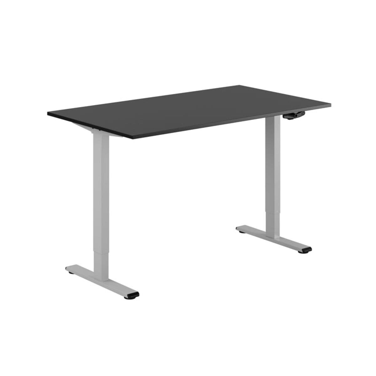 ECO Höj- och sänkbart bord manuellt 140x80cm - Sort-grå