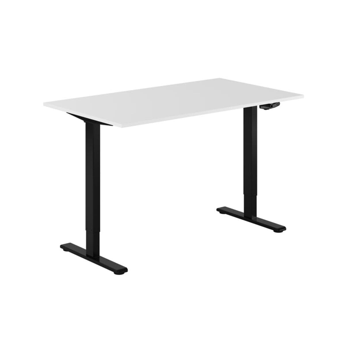 ECO Höj- och sänkbart bord manuellt 140x80cm - Hvid-sort