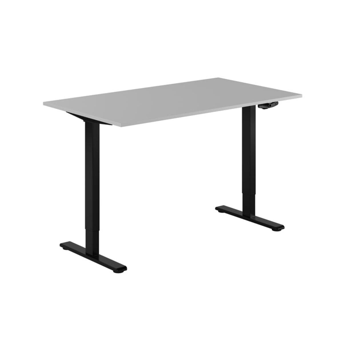 ECO Höj- och sänkbart bord manuellt 140x80cm - Grå-sort