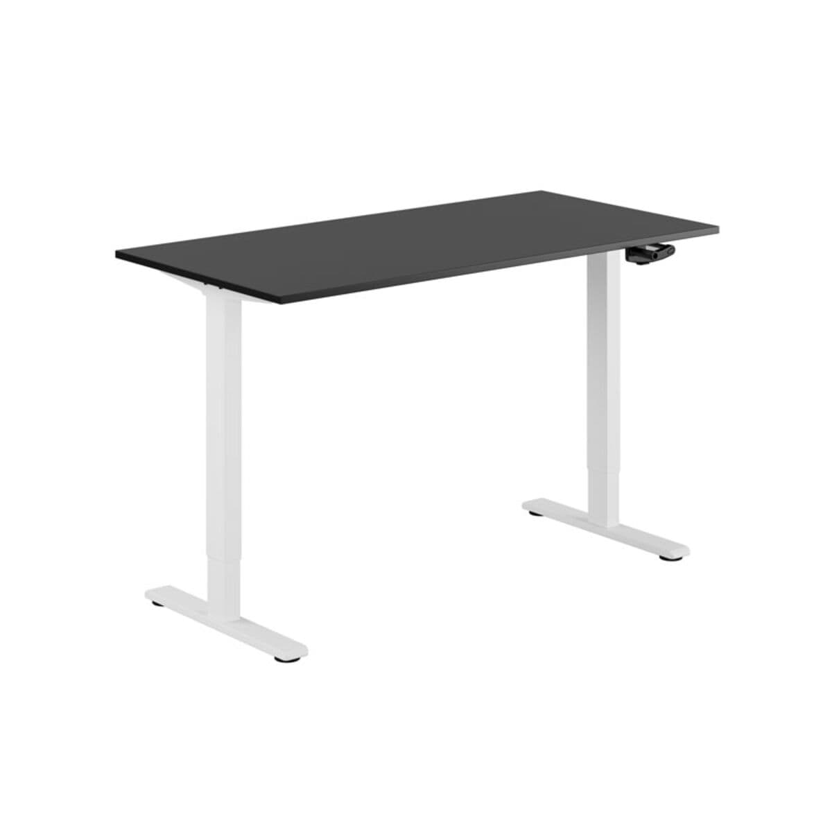 ECO Höj- och sänkbart bord manuellt 140x70cm - Sort-hvid