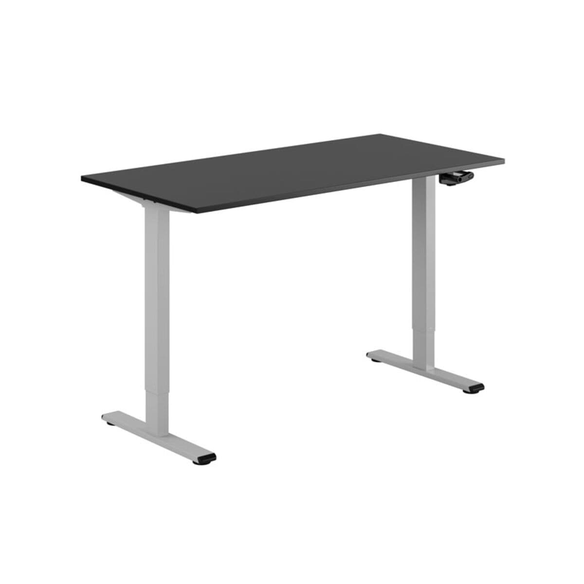 ECO Höj- och sänkbart bord manuellt 140x70cm - Sort-grå
