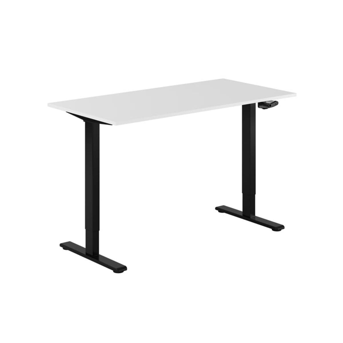 ECO Höj- och sänkbart bord manuellt 140x70cm - Hvid-sort