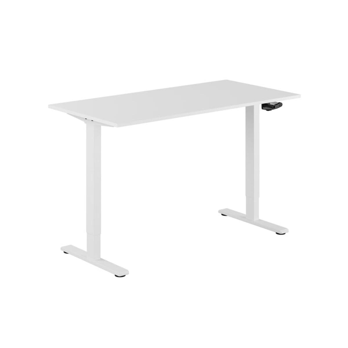 ECO Höj- och sänkbart bord manuellt 140x70cm - Hvid-hvid