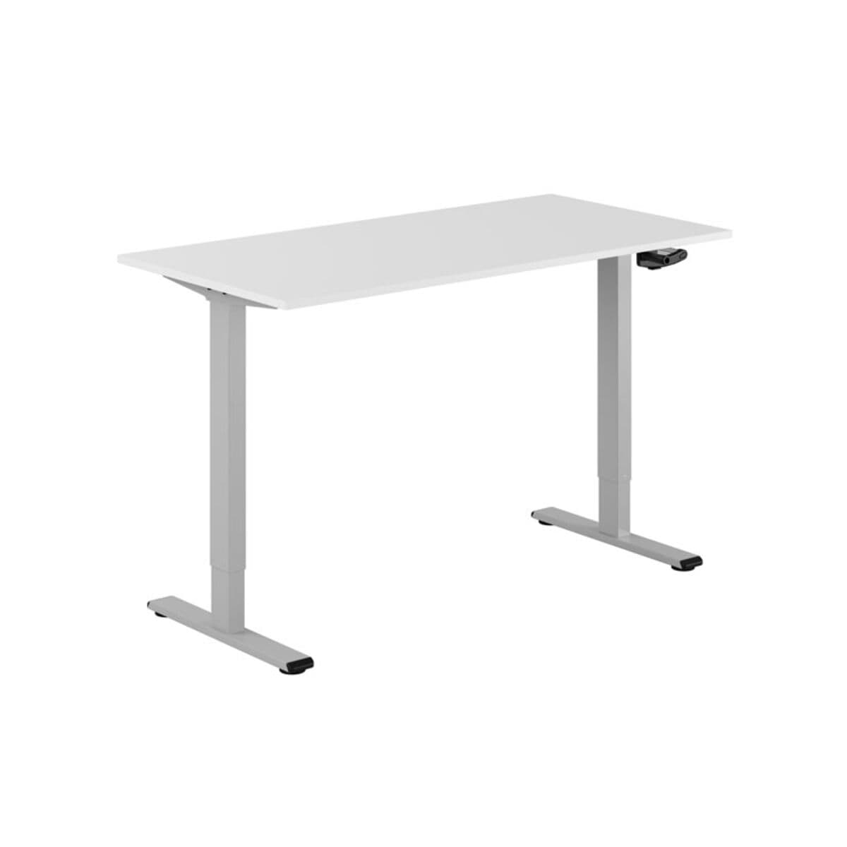 ECO Höj- och sänkbart bord manuellt 140x70cm - Hvid-grå