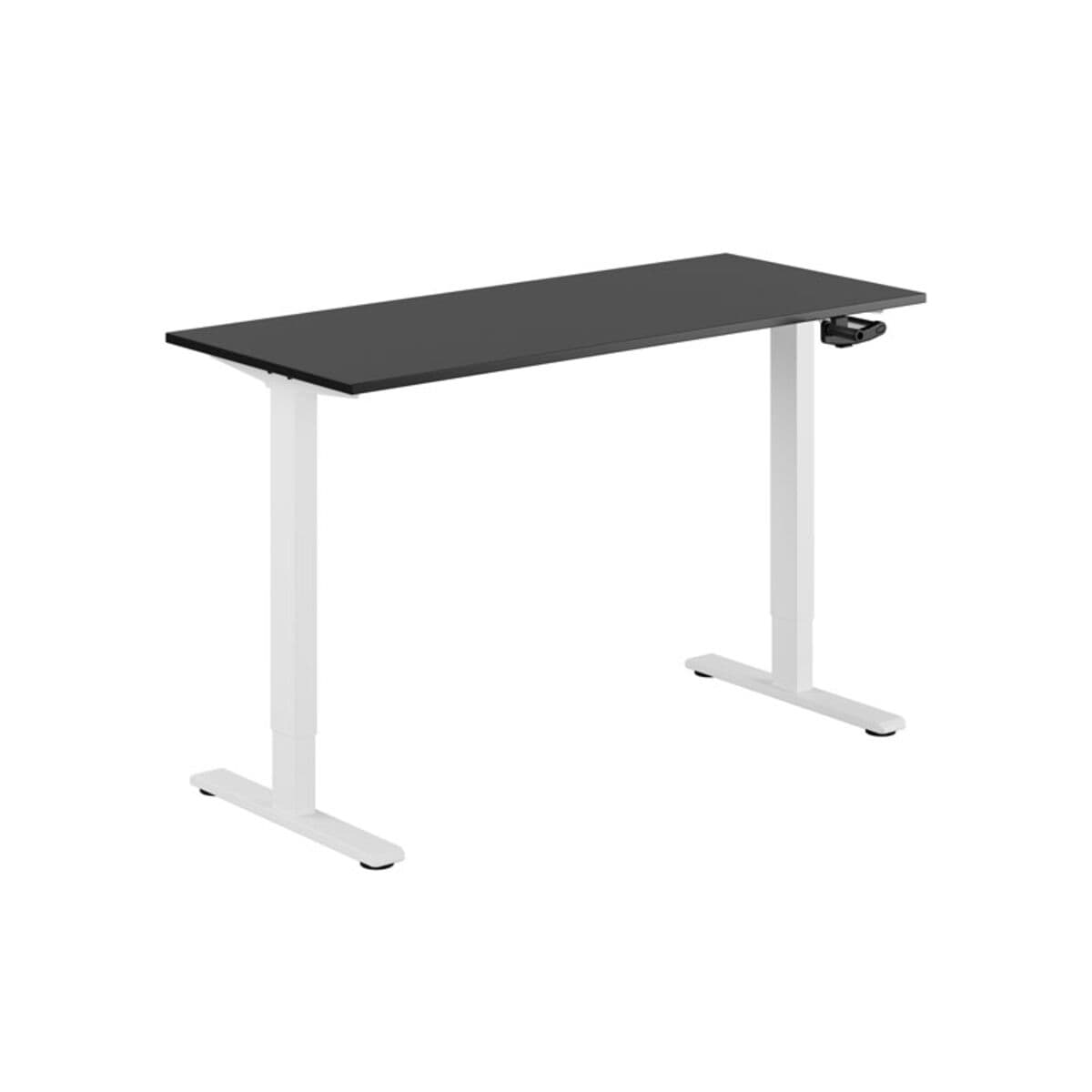 ECO Höj- och sänkbart bord manuellt 140x60cm - Sort-hvid
