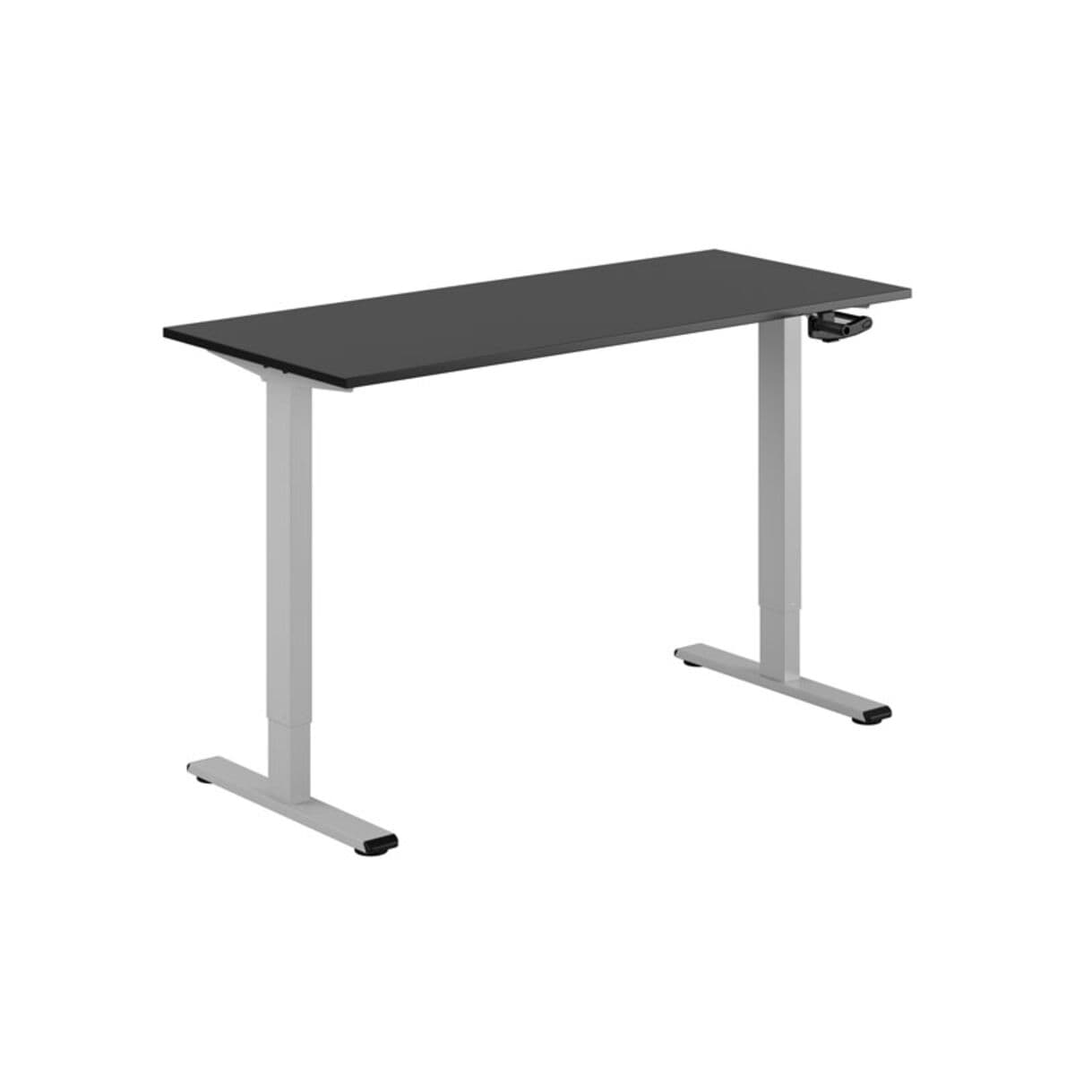 ECO Höj- och sänkbart bord manuellt 140x60cm - Sort-grå