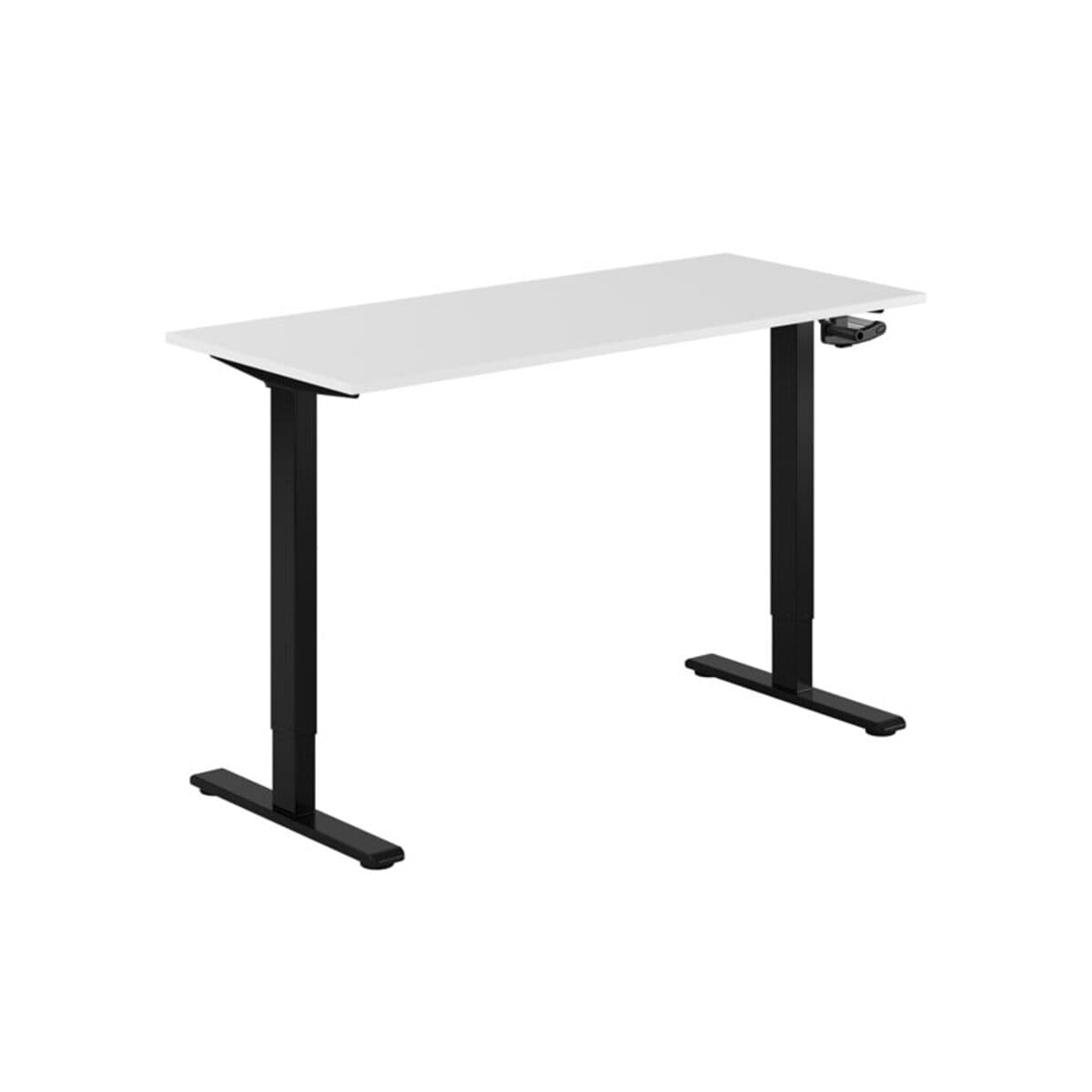ECO Höj- och sänkbart bord manuellt 140x60cm - Hvid-sort
