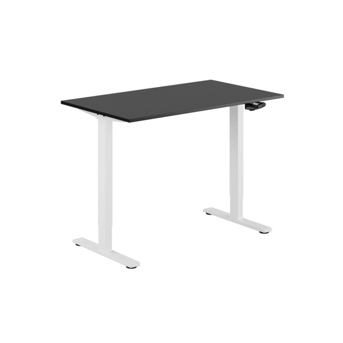 ECO Höj- och sänkbart bord manuellt 120x70cm - Sort-hvid