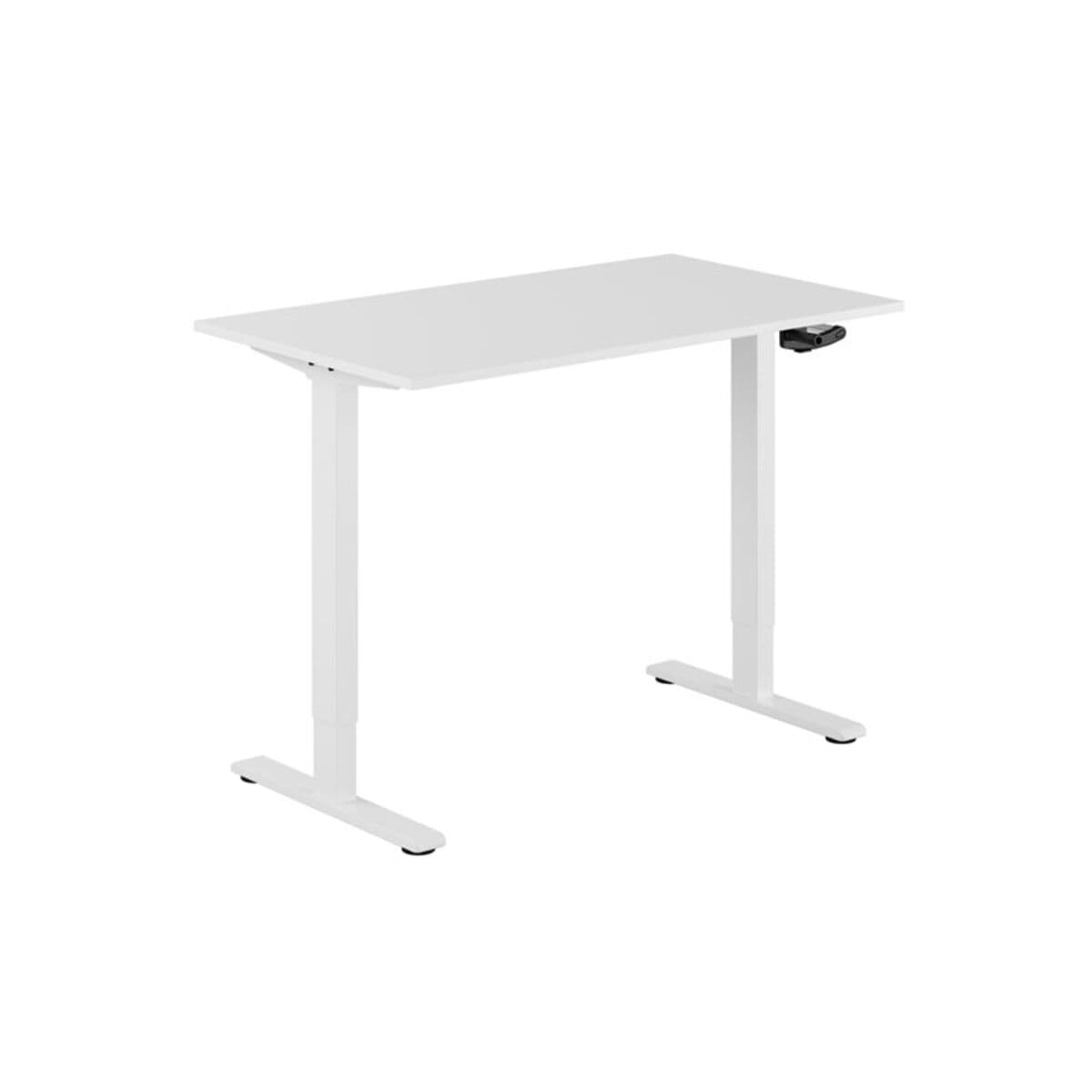 ECO Höj- och sänkbart bord manuellt 120x70cm - Hvid-hvid