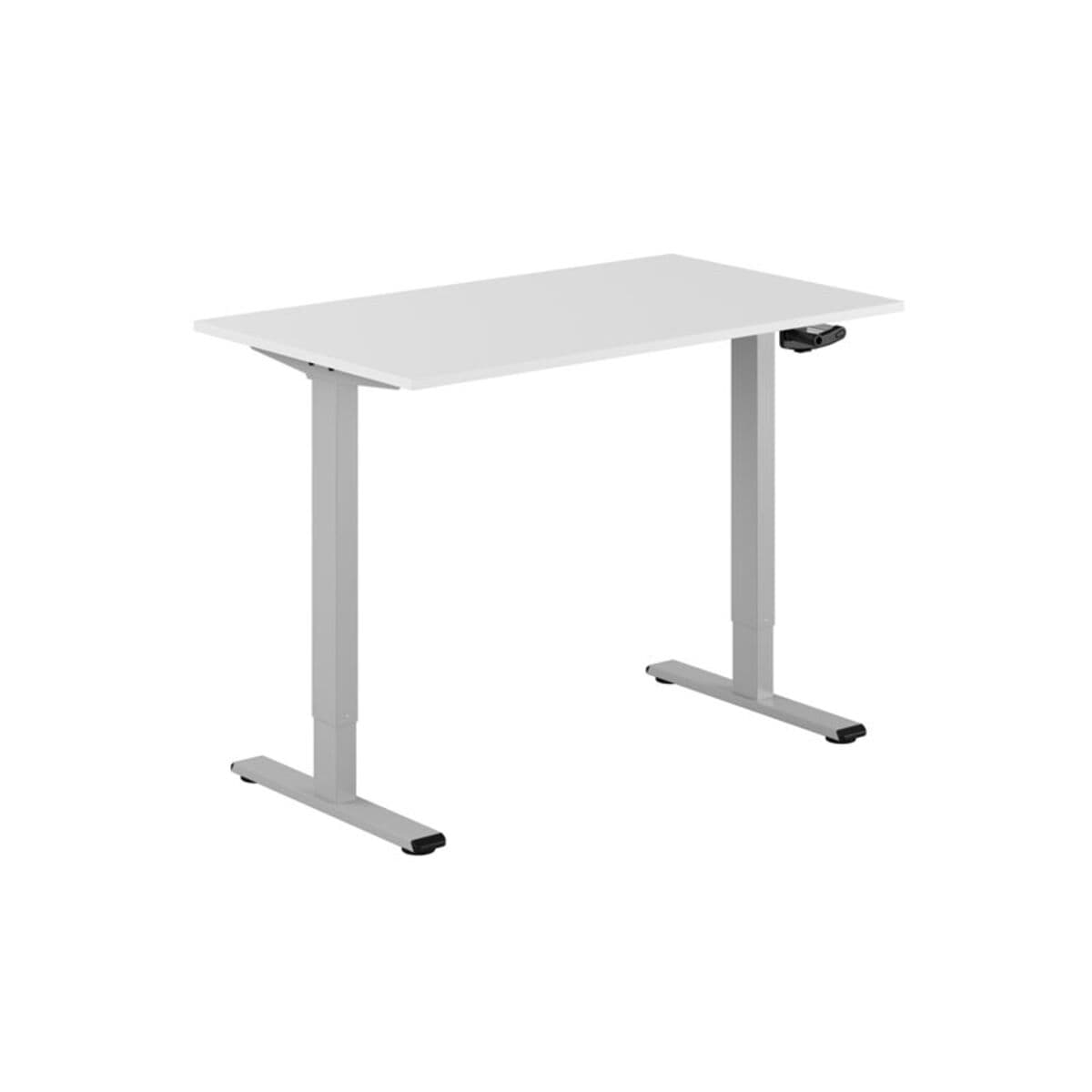 ECO Höj- och sänkbart bord manuellt 120x70cm - Hvid-grå