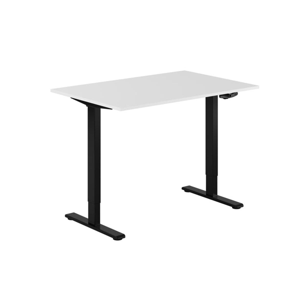 ECO Höj- och sänkbart bord manuellt 120x80cm - Hvid-sort