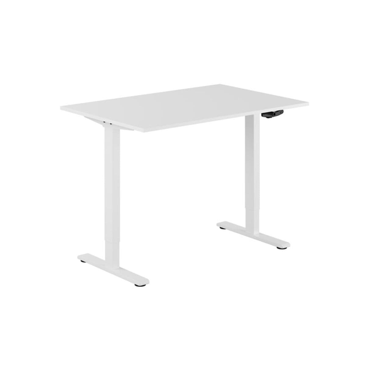ECO Höj- och sänkbart bord manuellt 120x80cm - Hvid-hvid