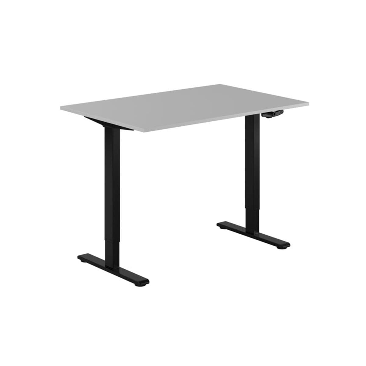 ECO Höj- och sänkbart bord manuellt 120x80cm - Grå-sort