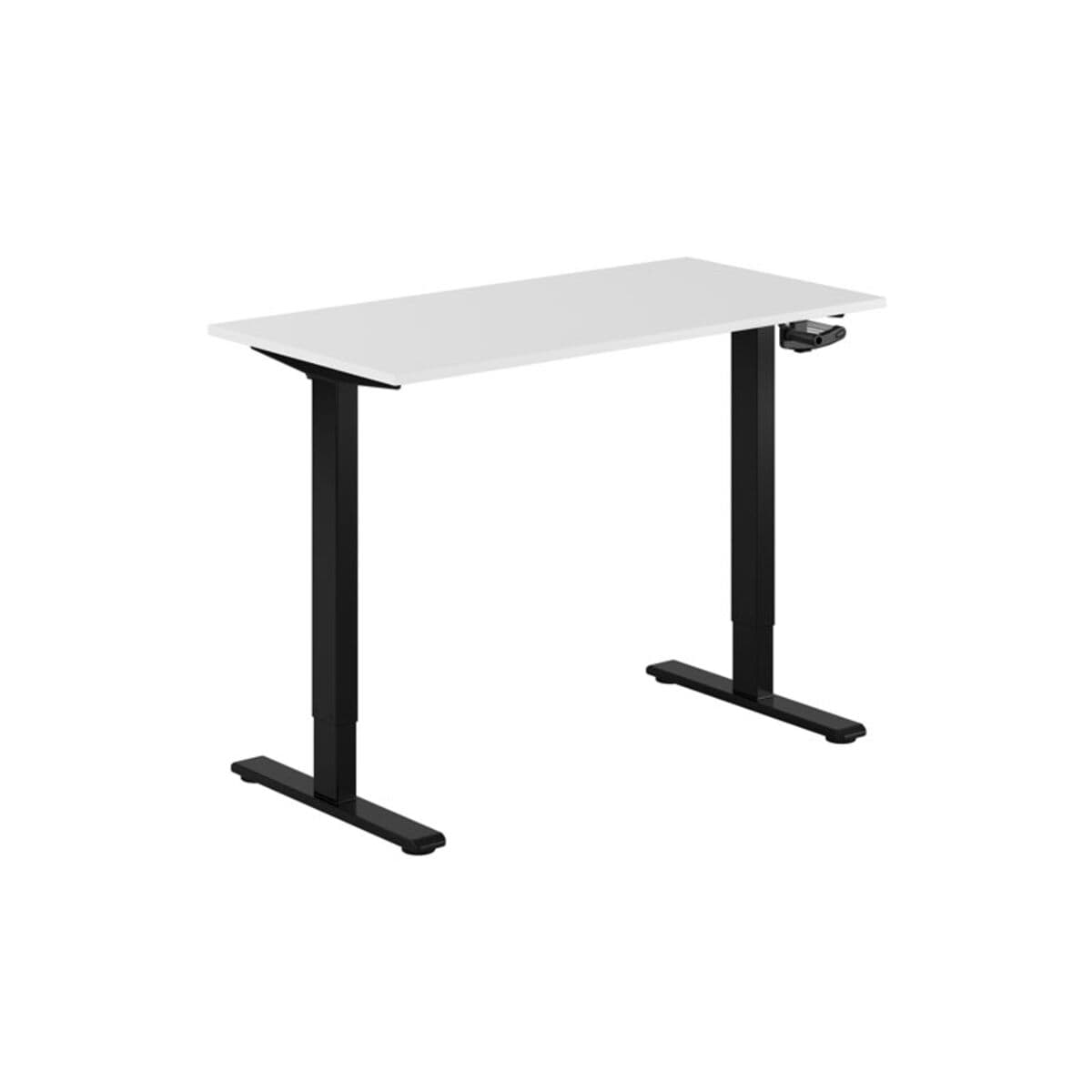 ECO Höj- och sänkbart bord manuellt 120x60cm - Hvid-sort