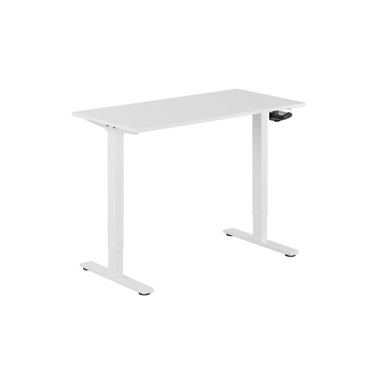 ECO Höj- och sänkbart bord manuellt 120x60cm - Hvid-hvid