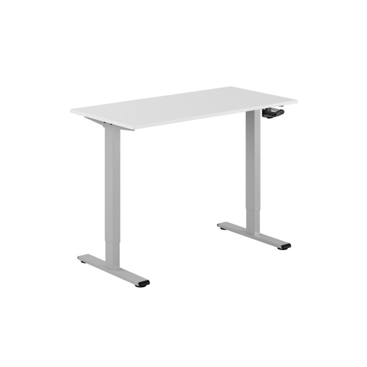 ECO Höj- och sänkbart bord manuellt 120x60cm - Hvid-grå