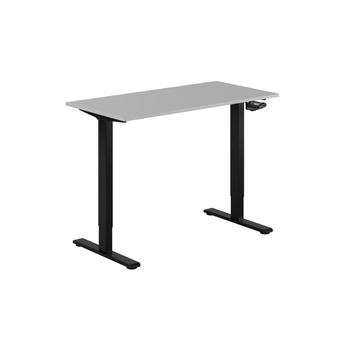 ECO Höj- och sänkbart bord manuellt 120x60cm - Grå-sort