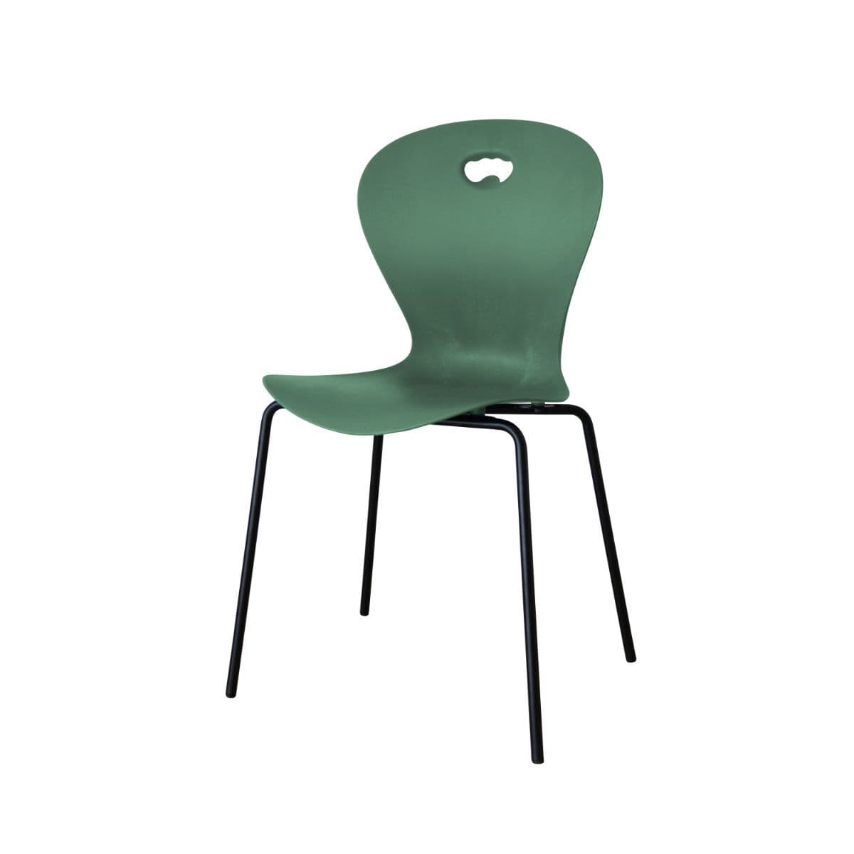 KAROLINE Stapelbar stol Upcycled plast - Grön