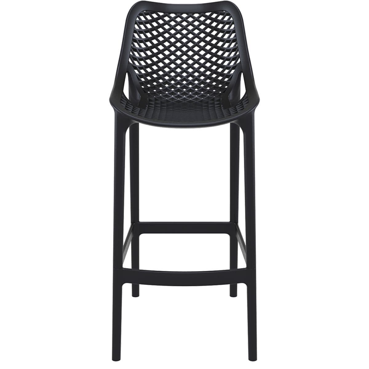 Air Barstol polypropen med sits höjd 75cm - Svart