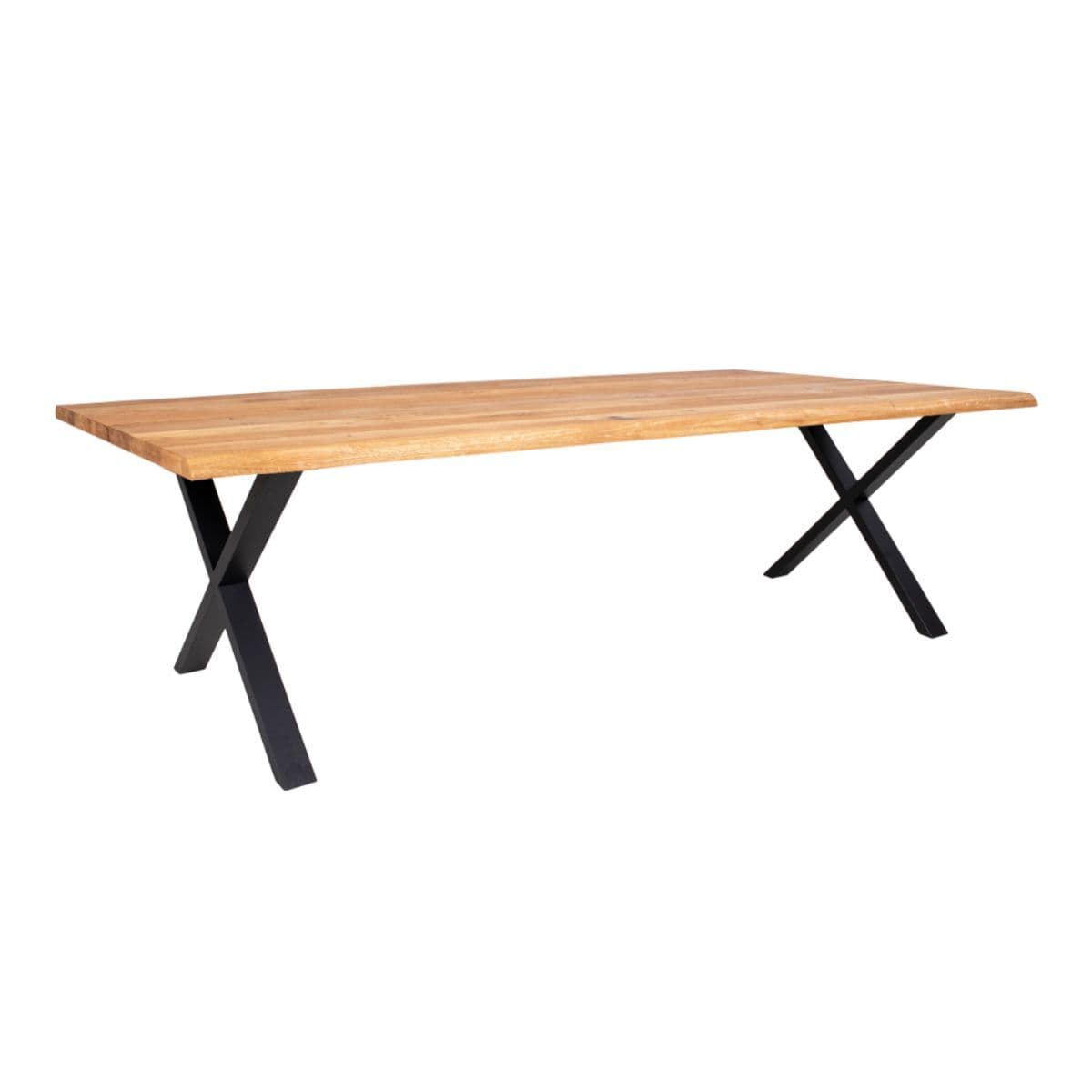Toulon Restaurangbord oljad ek, vågig kant - 300x100cm