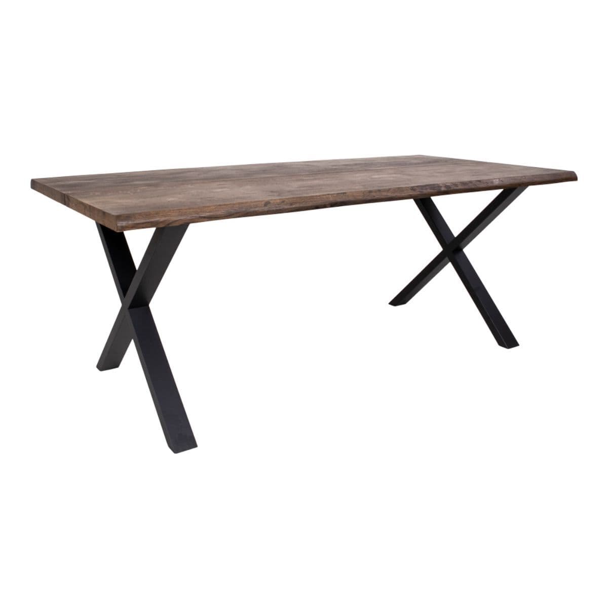 Toulon Restaurangbord rökt oljad ek, vågig kant - 200x95cm