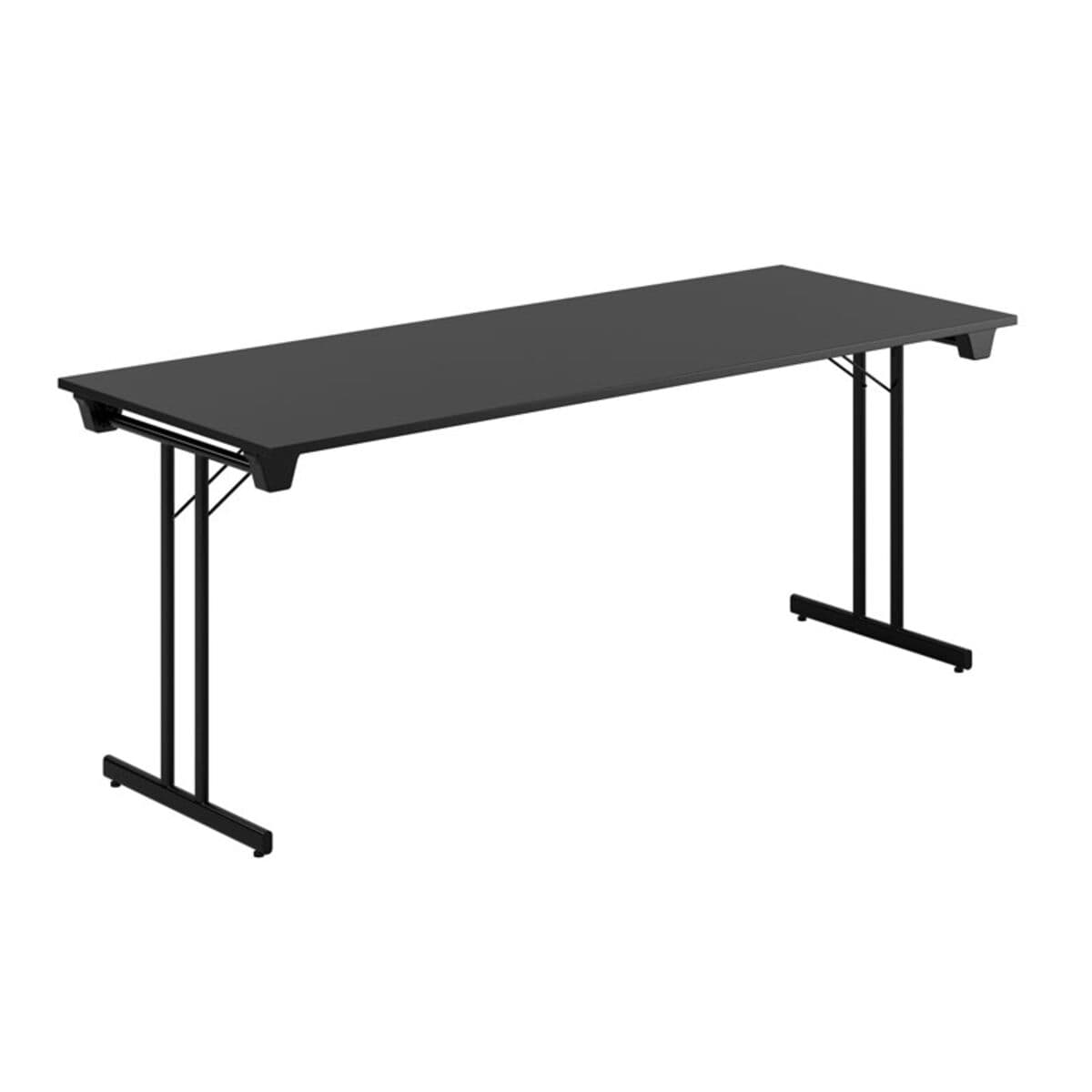 Dinner Style - 180x70cm - Hopfällbart bord - Sort -sort