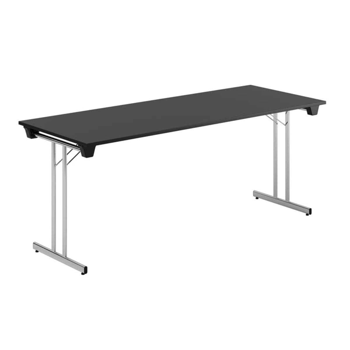 Dinner Style - 180x70cm - Hopfällbart bord - Sort-krom
