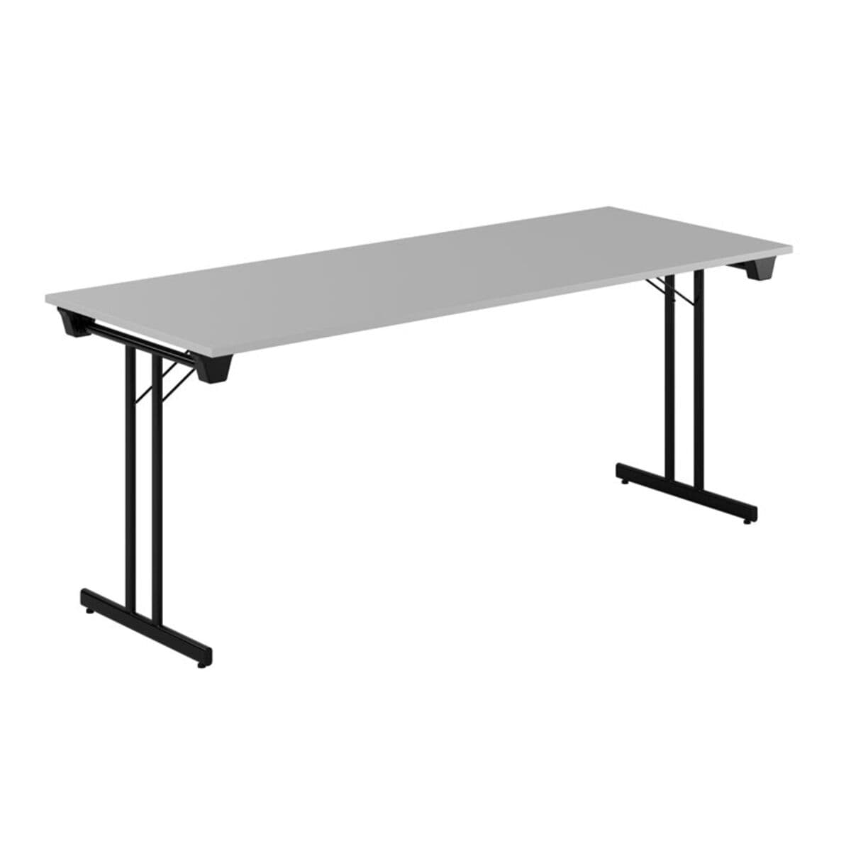 Dinner Style - 180x70cm - Hopfällbart bord - Grå-sort