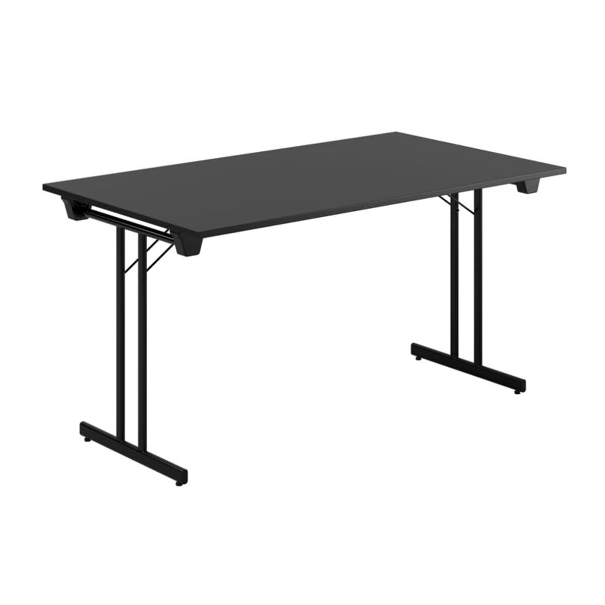 Dinner Style - 140x80cm - Hopfällbart bord - Sort -sort