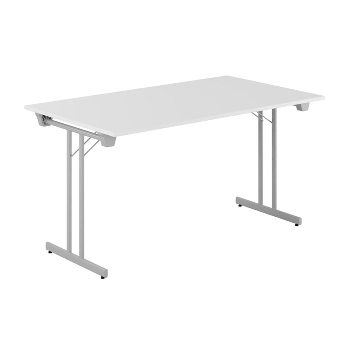 Dinner Style - 140x80cm - Hopfällbart bord - Hvid-grå