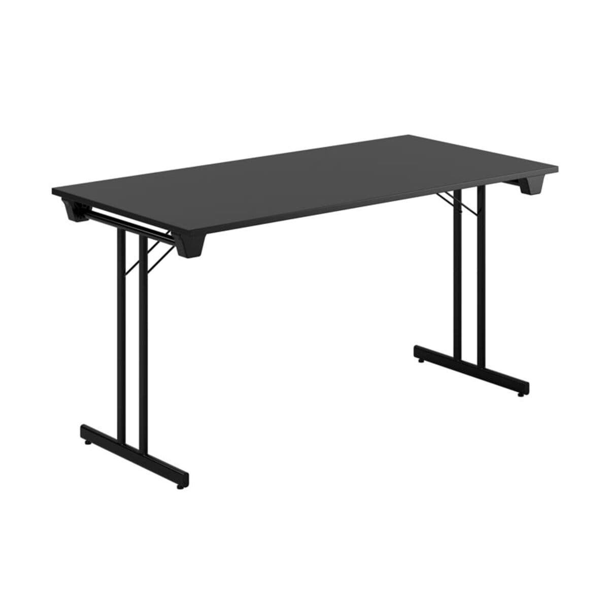 Dinner Style - 140x70cm - Hopfällbart bord - Sort -sort