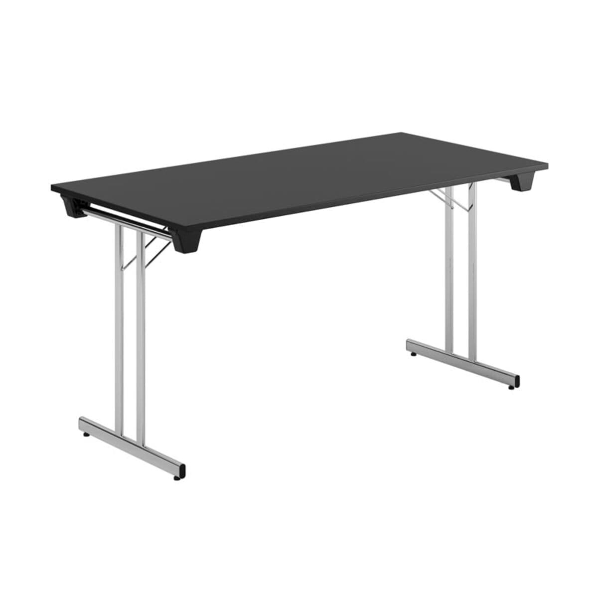 Dinner Style - 140x70cm - Hopfällbart bord - Sort-krom