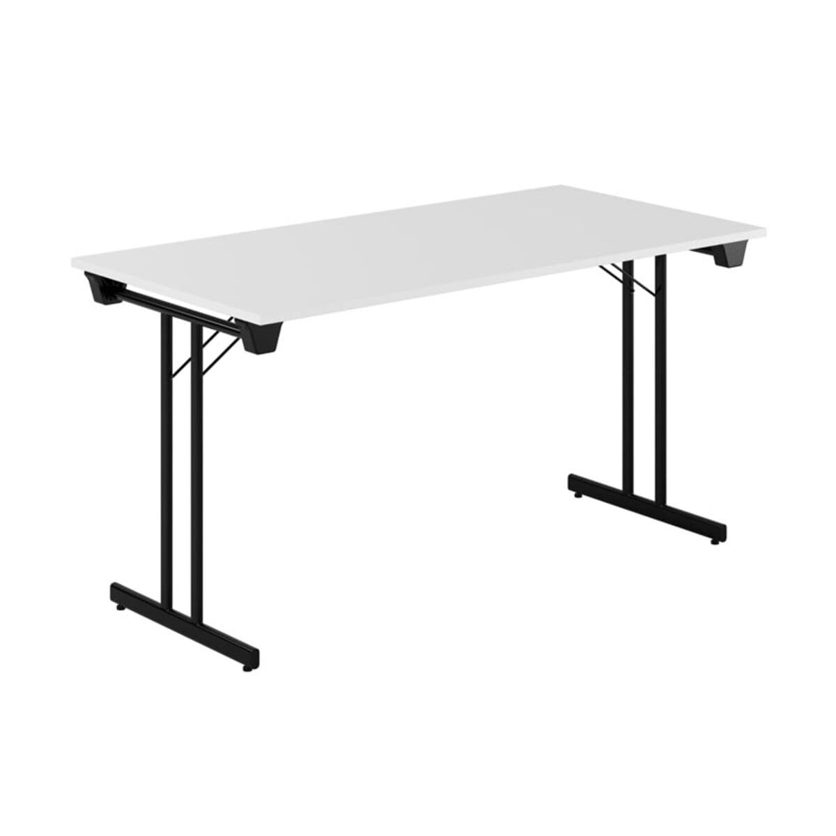 Dinner Style - 140x70cm - Hopfällbart bord - Hvid-sort