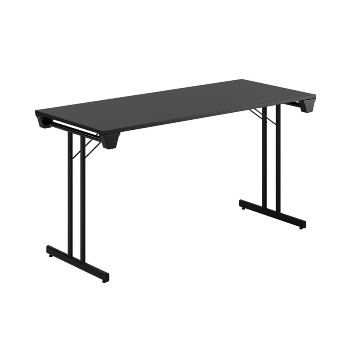Dinner Style - 140x60cm - Hopfällbart bord - Sort -sort