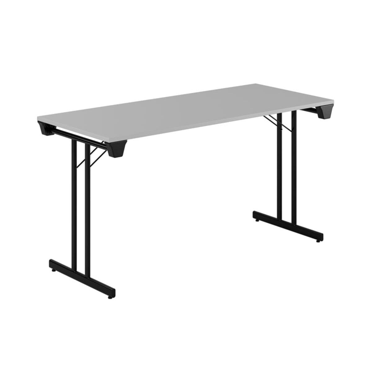 Dinner Style - 140x60cm - Hopfällbart bord - Grå-sort