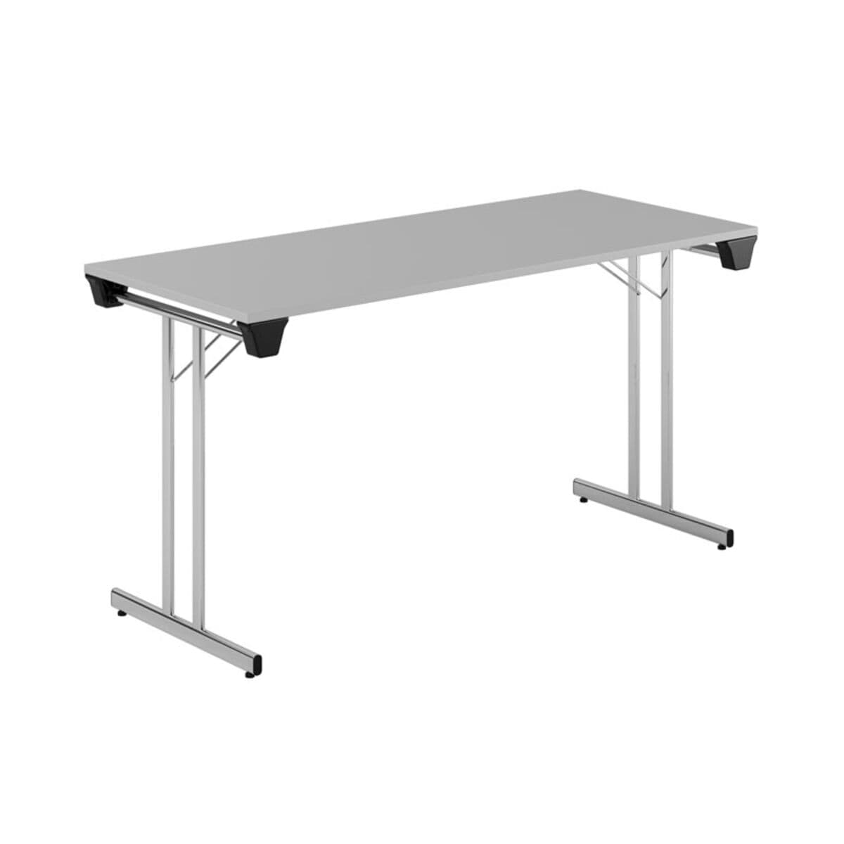 Dinner Style - 140x60cm - Hopfällbart bord - Grå-krom