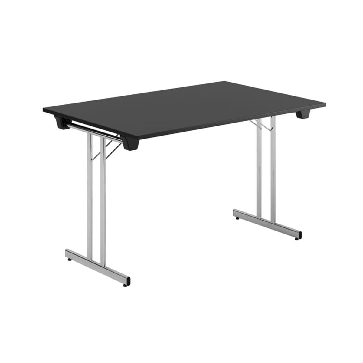 Dinner Style - 120x80cm - Hopfällbart bord - Sort-krom