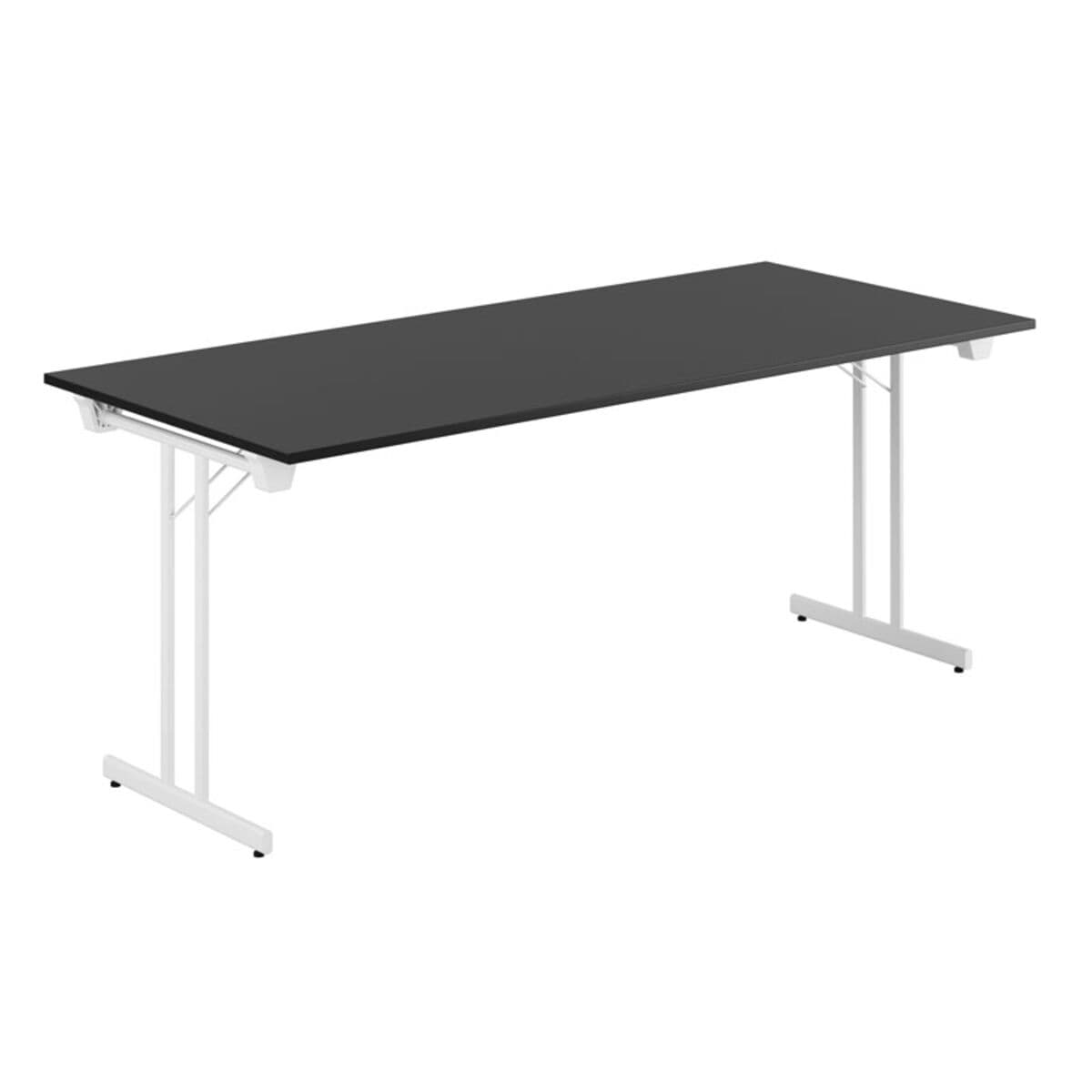 Dinner Style - 180x80cm - Hopfällbart bord - Sort-hvid